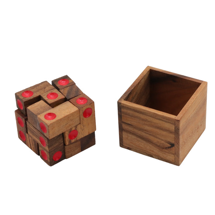 CUBE | Solid Wood | 69 mm |  | 9 Pieces (3 games)