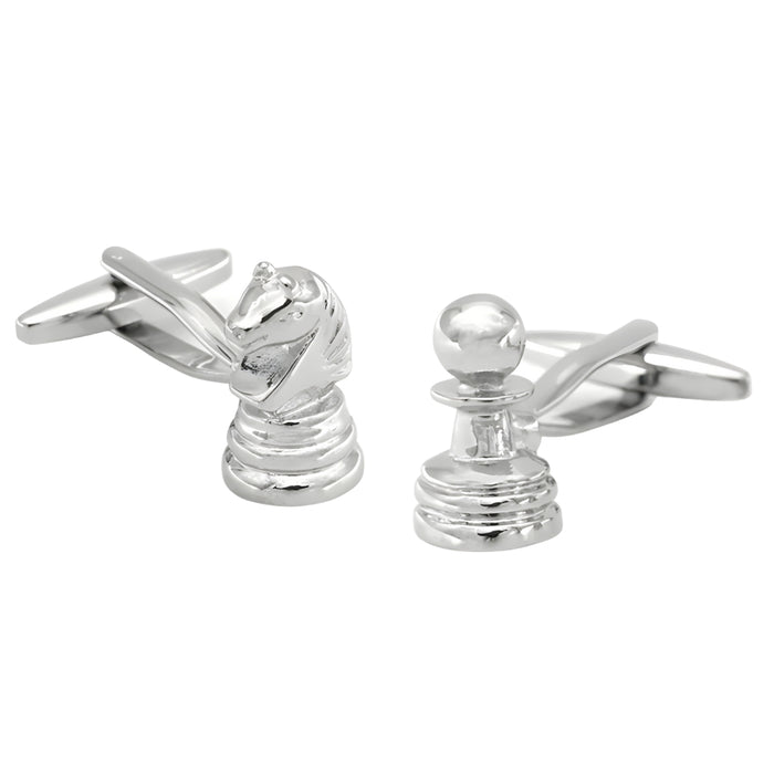CUFFLINK | Chess Pieces | Pawn & Knight