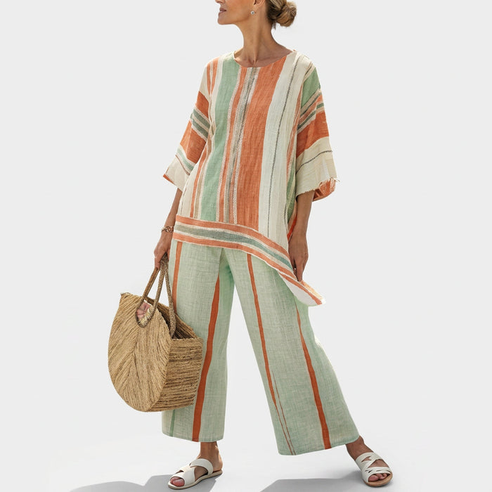 Dalila | Set Linen with Striped