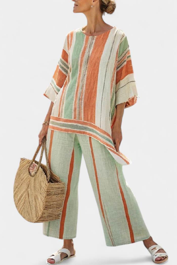 Dalila | Set Linen with Striped