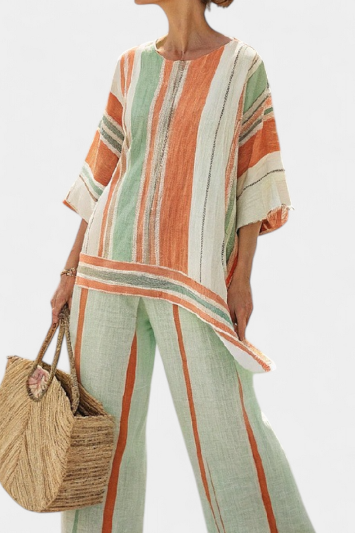 Dalila | Set Linen with Striped