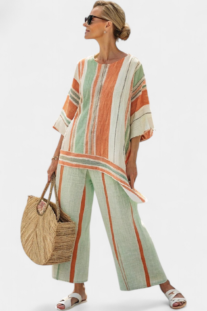 Dalila | Set Linen with Striped