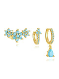 Daniela | Gold-Plated Earrings with Modern Silhouette Style Victorian-anna