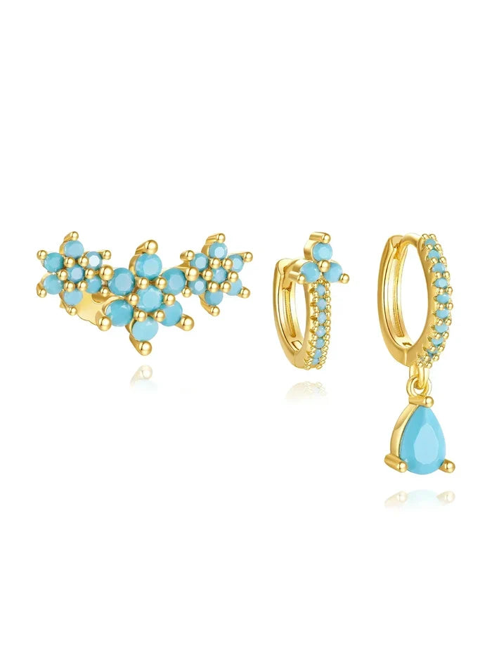 Daniela | Gold-Plated Earrings with Modern Silhouette Style Victorian-anna