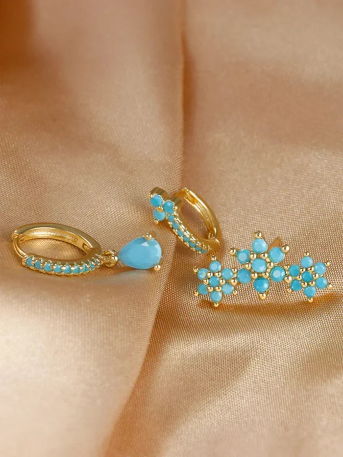 Daniela | Gold-Plated Earrings with Modern Silhouette Style Victorian-anna