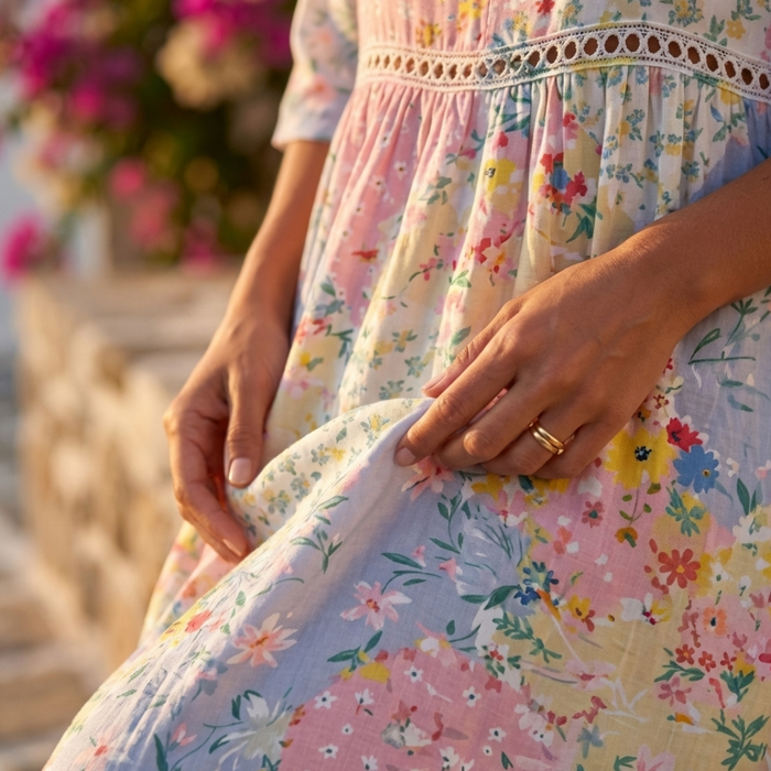 Delphine | Dress with Floral