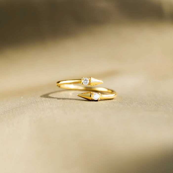 Diana | Gold-Plated Arrow Ring
