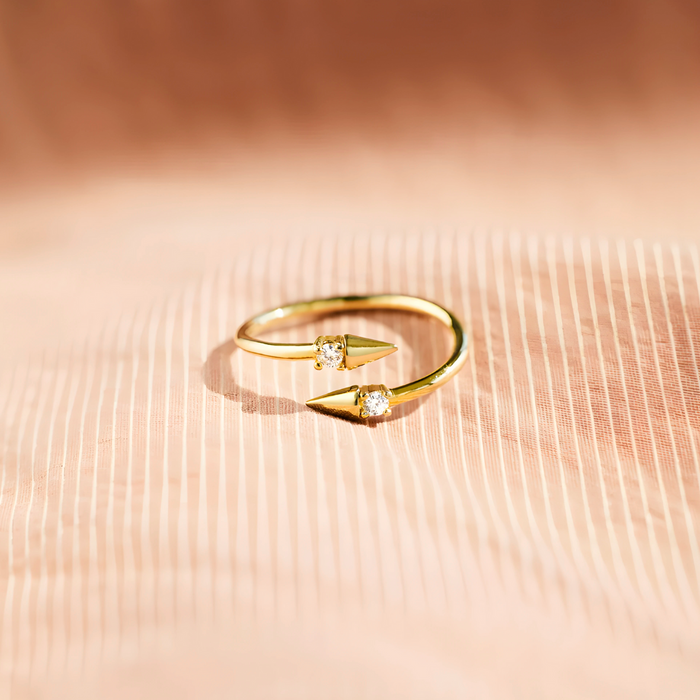 Diana | Gold-Plated Arrow Ring
