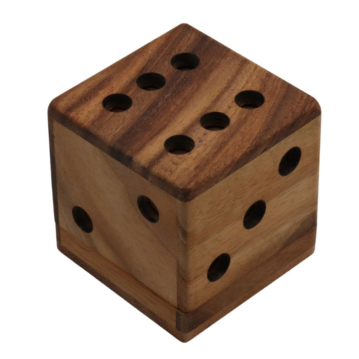 DICE BOX | 9 cm | Solid Wood | 25 pieces
