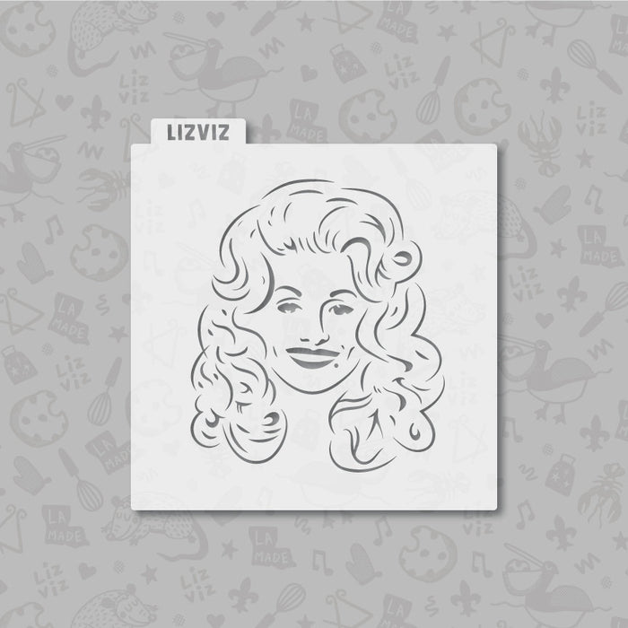 Dolly Parton Cookie stencil