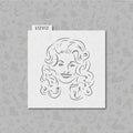 Dolly Parton Cookie stencil