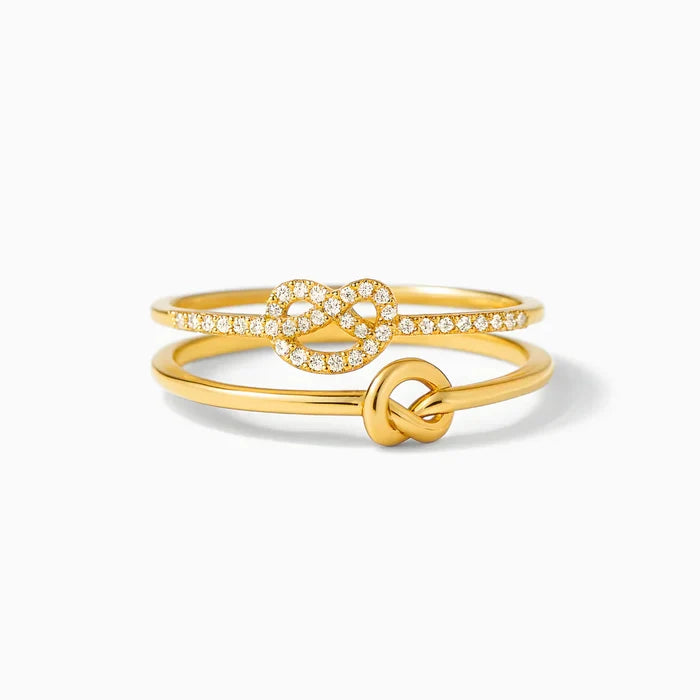 Dolores | Gold-Plated Double Knot Ring