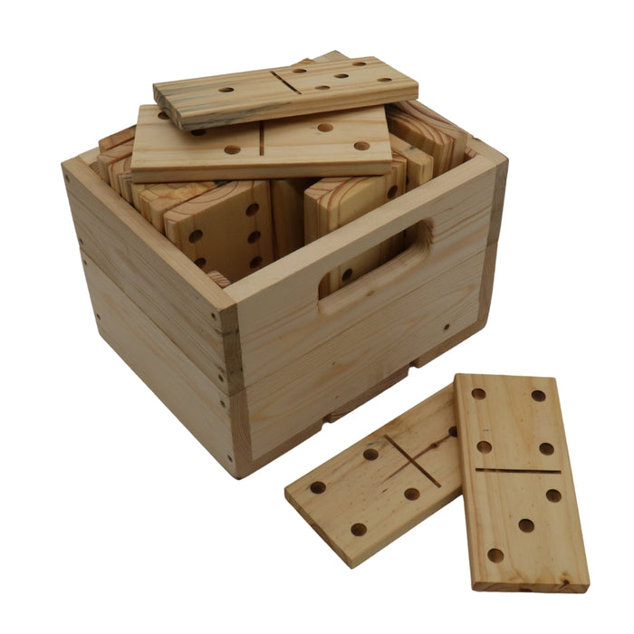 Dominoes | 20 x 9cm Blocks | in Box | Solid Wood