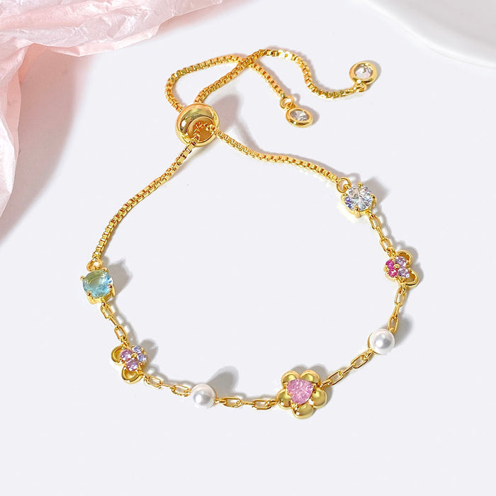 Dorota | Silver Sculptural Bracelet with Pearls Ends