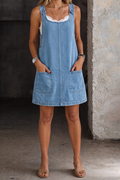 Eeva - Relaxed Strappy Denim Dress