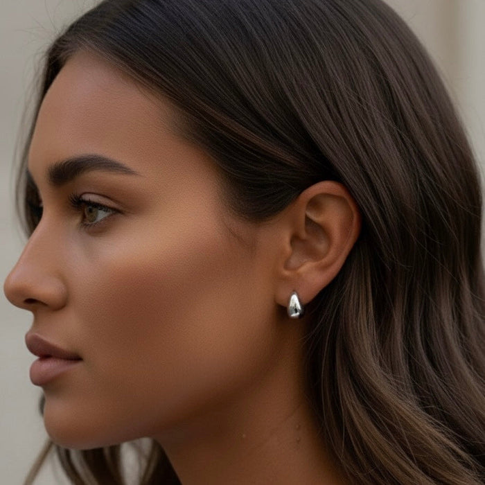 Eevi | Silver Mini Drop Earrings