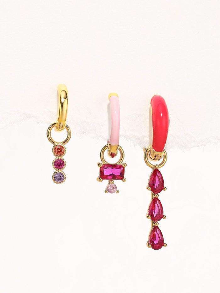 Elena | Gold-Plated Earrings with Textured Surface