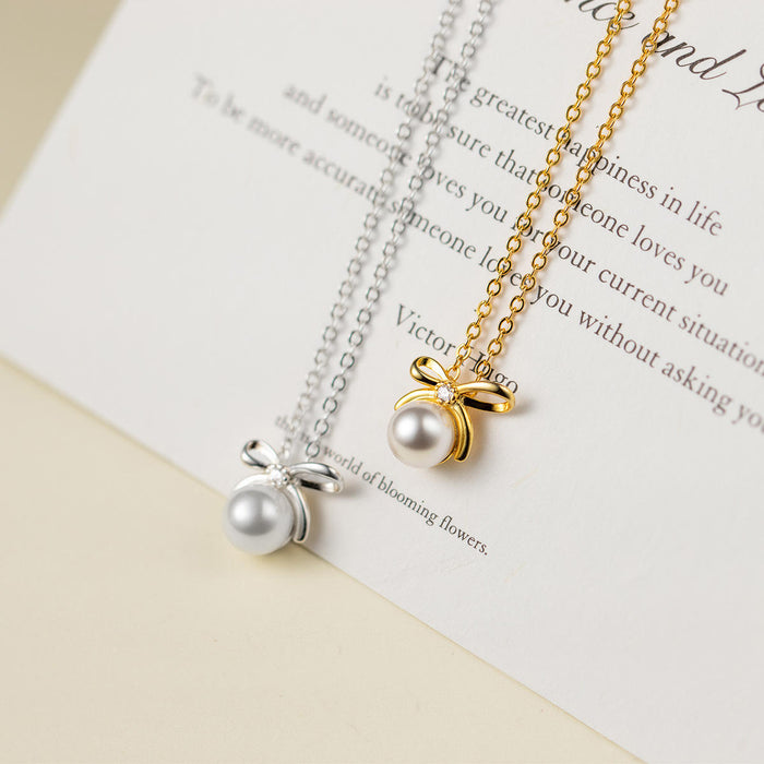 Elena | Gold-Plated Johana-luisa Necklace with Double Pearl