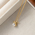 Elena | Gold-Plated Johana-luisa Necklace with Double Pearl
