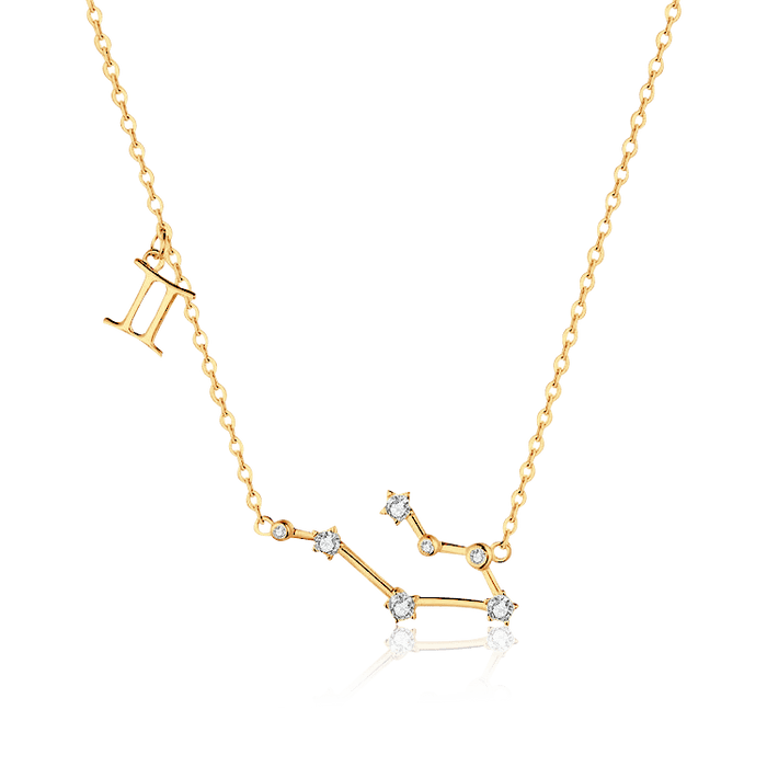 Elena | Gold-Plated Moon Constellations Necklace