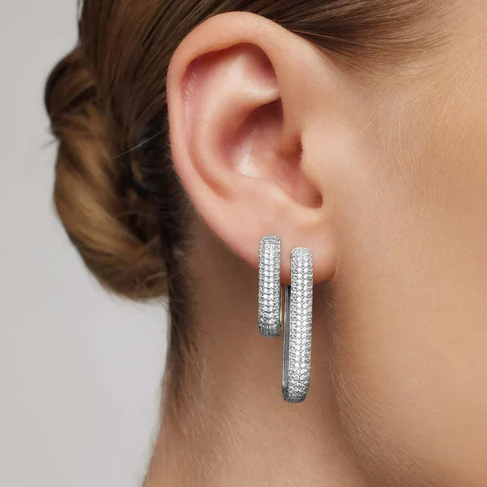 Elena | Pavé Iconic Hoops