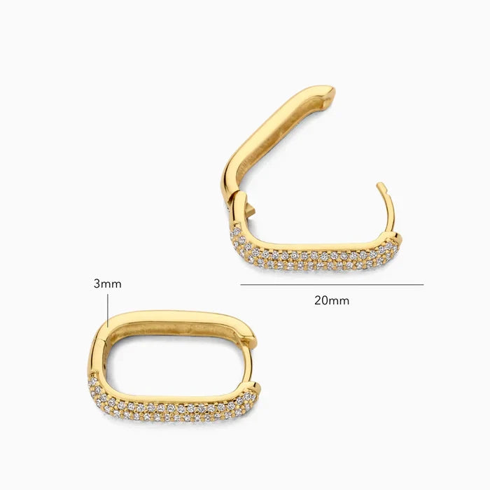 Elena | Pavé Iconic Hoops
