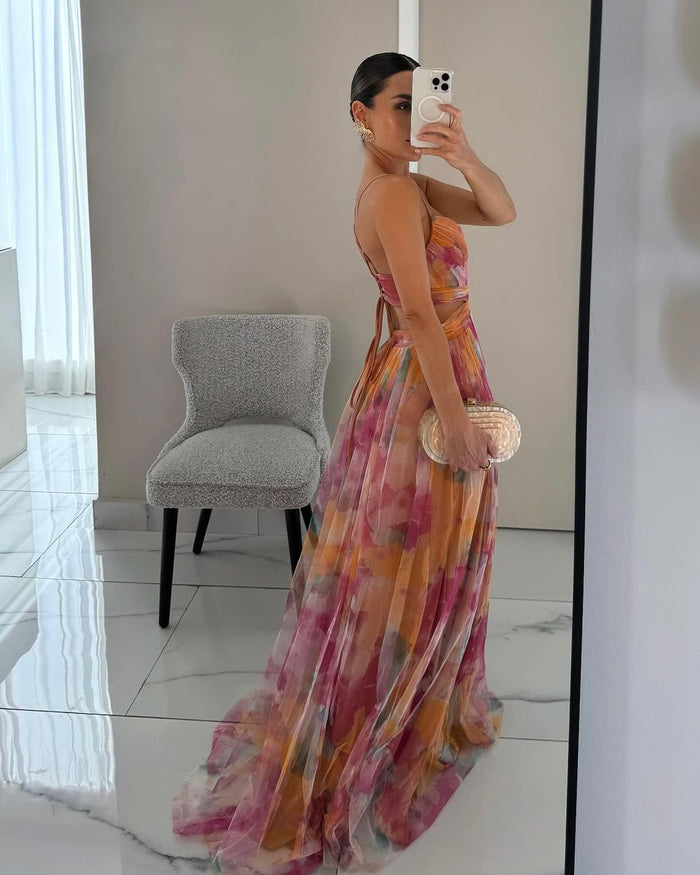 Eleonore | Flowing Floral Maxi Dress