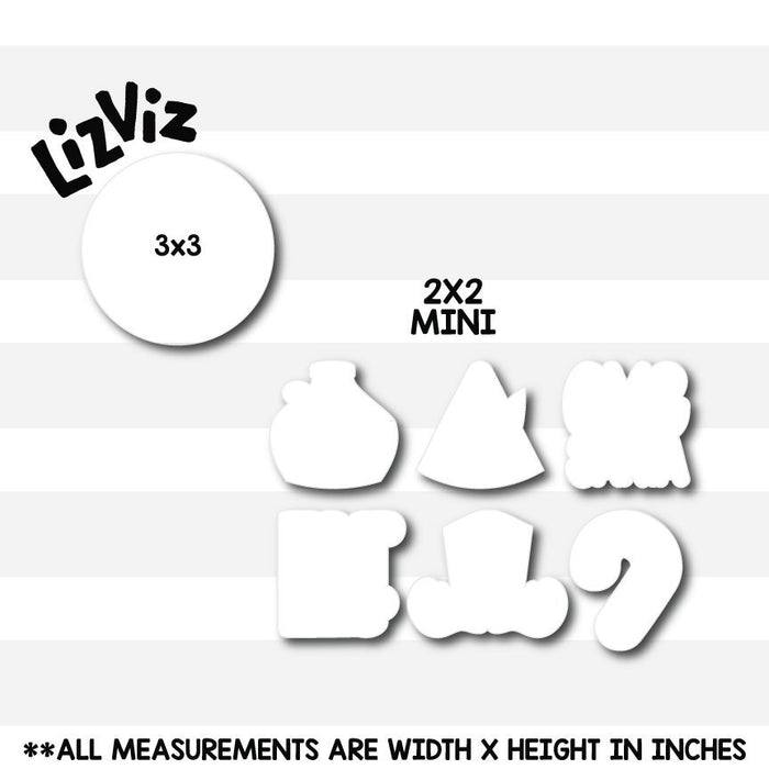 Elf Mini Cookie Cutters. Mini set of 6 cookie cutters. With Stamp Option. 2 inches tall.