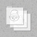 Elf PYO Cookie Stencil. Red Elf.