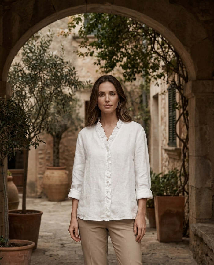 Eline | Linen Elegant Summer Blouse