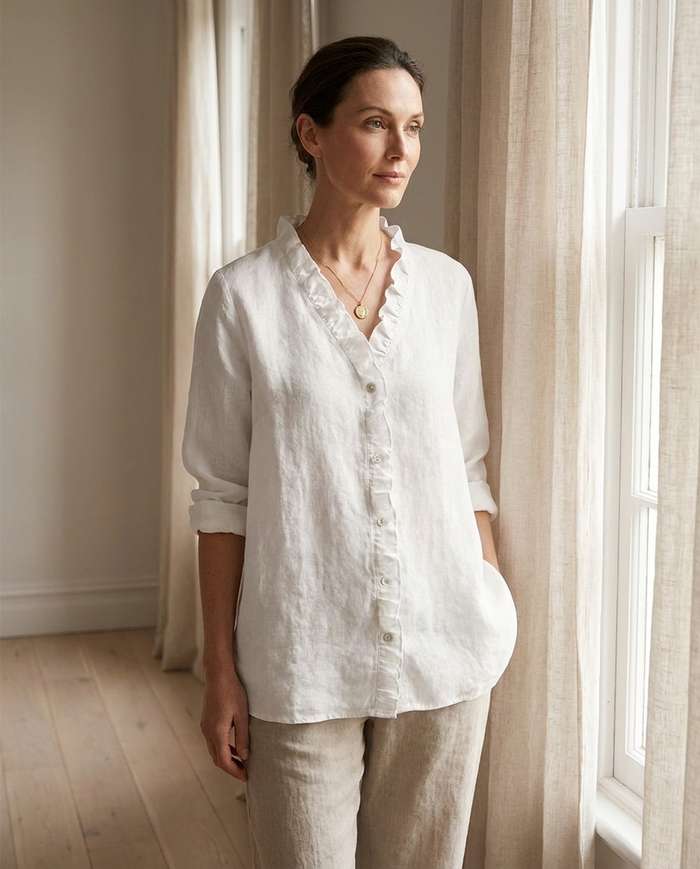 Eline | Linen Elegant Summer Blouse