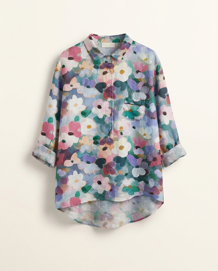 Elise | Linen Elegant Summer Blouse