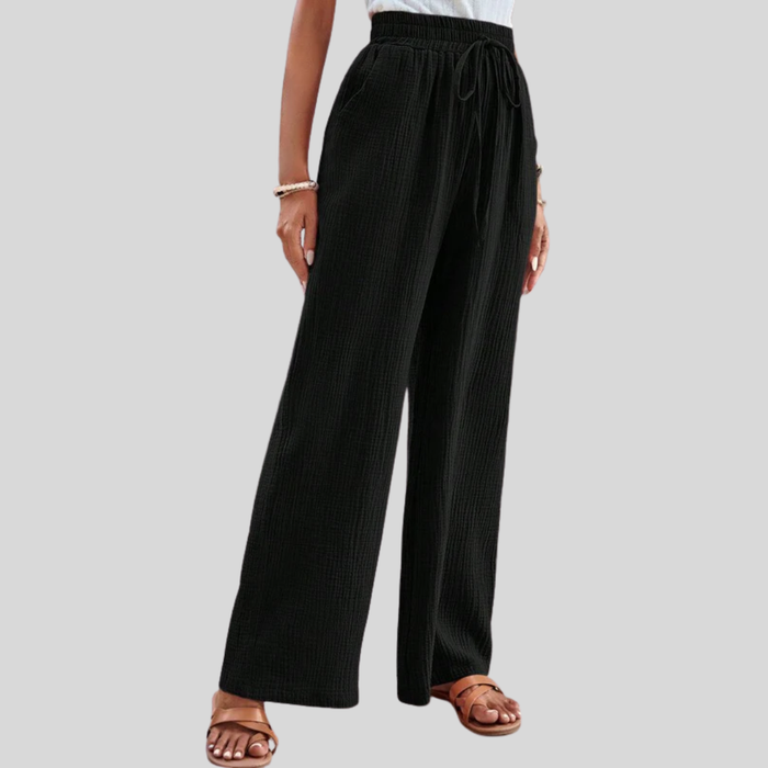 Ellen - Lightweight Wide-Leg Trousers