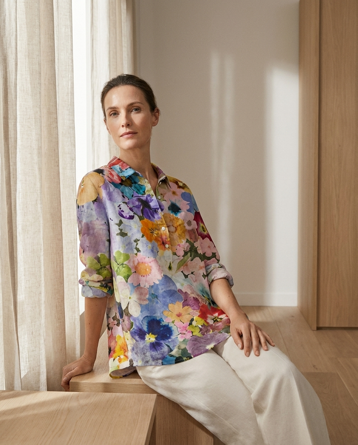 Elodie | Linen Elegant Summer Blouse