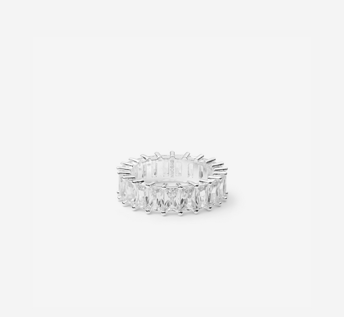 Elsi | Silver Clear Baguette Ring