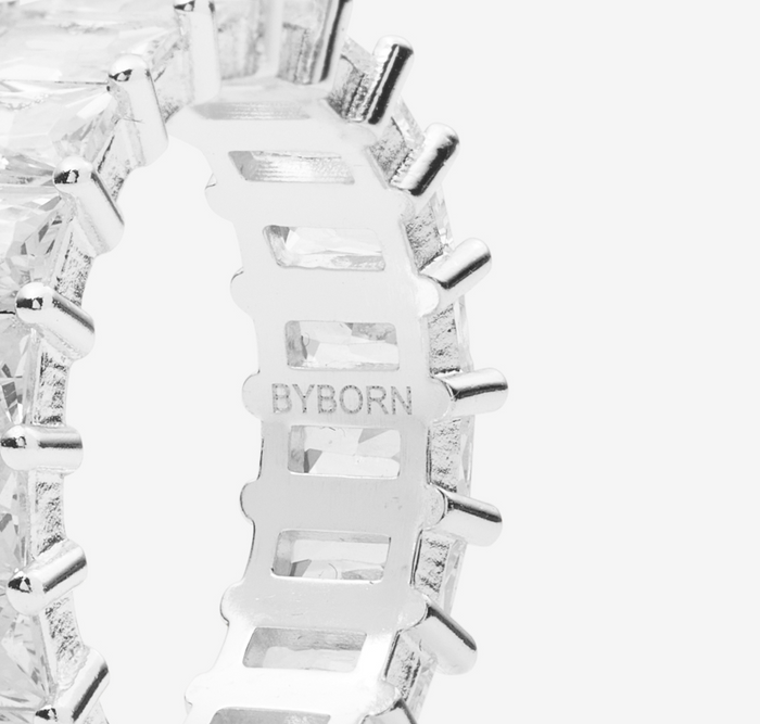 Elsi | Silver Clear Baguette Ring