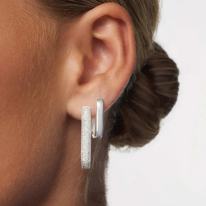 Emilia | Large Earrings with Peacock Icon
