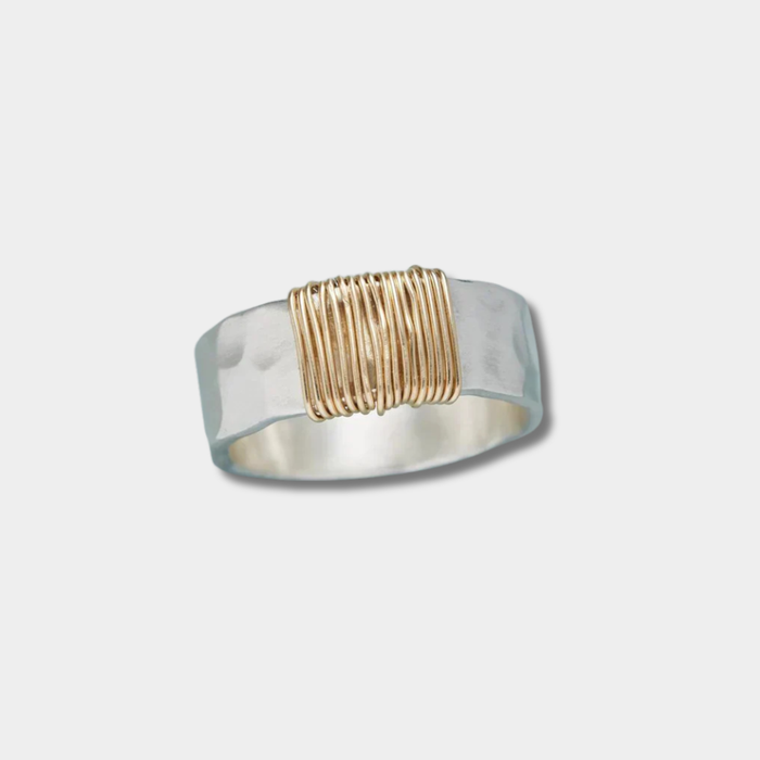 Emilie | Gold-Plated Vintage Silver Ring