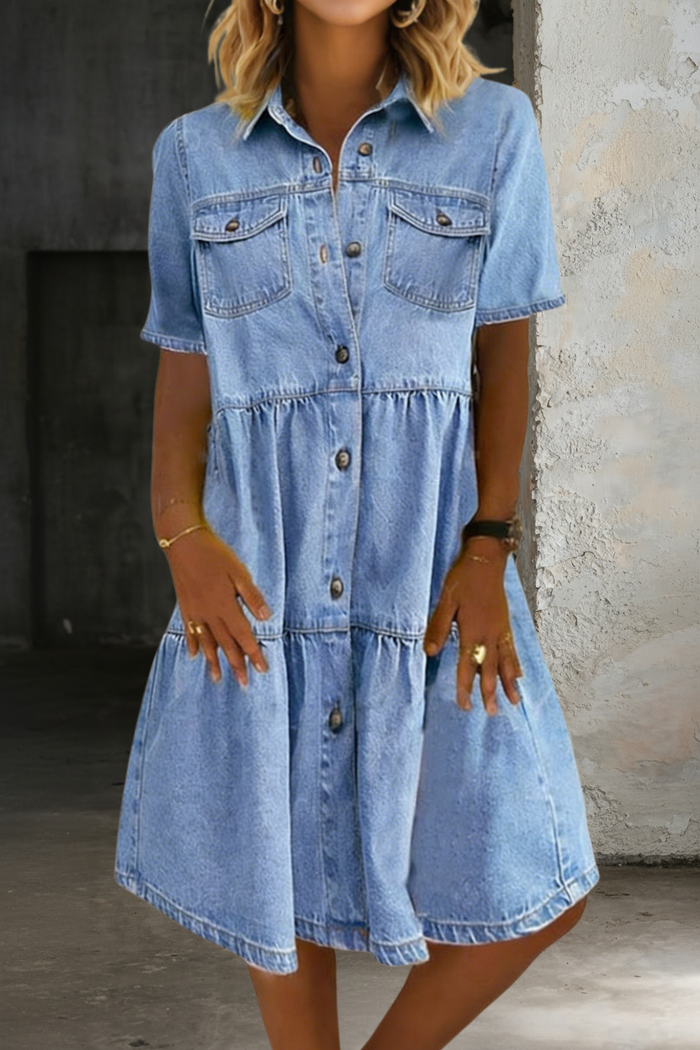 Emma - Relaxed & Elegant Denim Dress