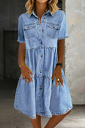 Emma - Relaxed & Elegant Denim Dress