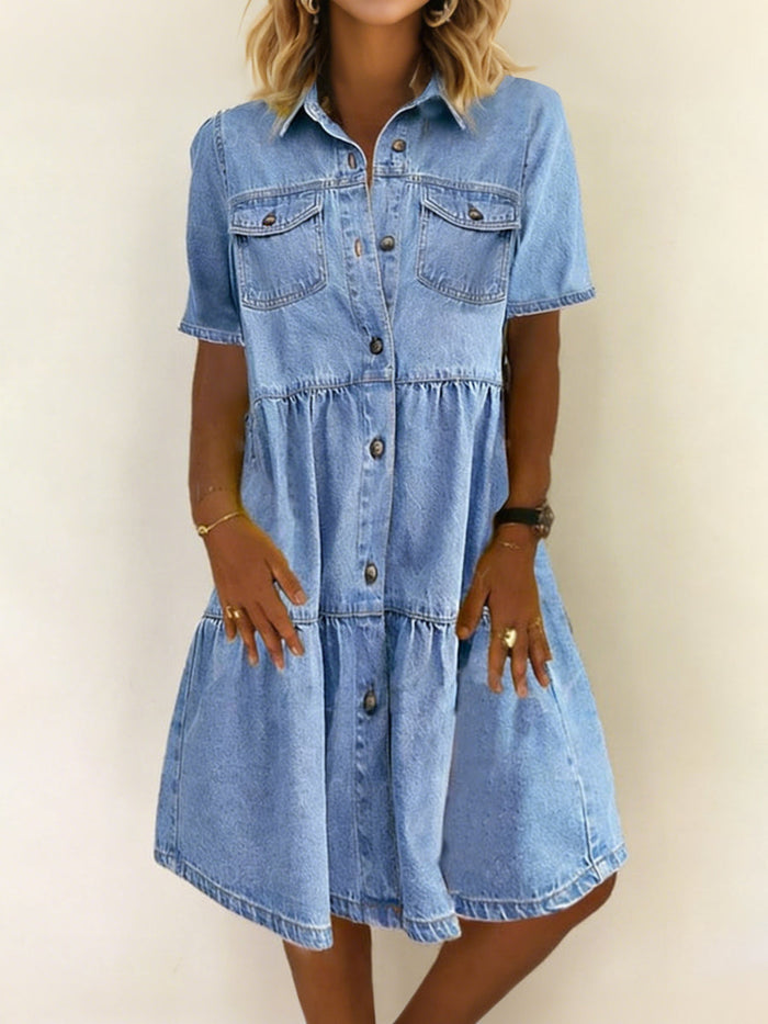 Emma - Relaxed & Elegant Denim Dress