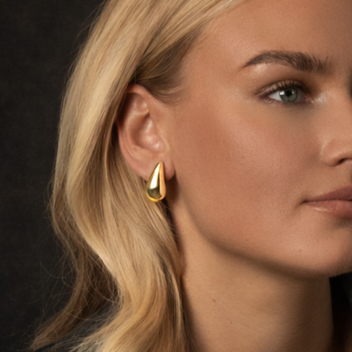 Enni | Gold-Plated Drop Earrings