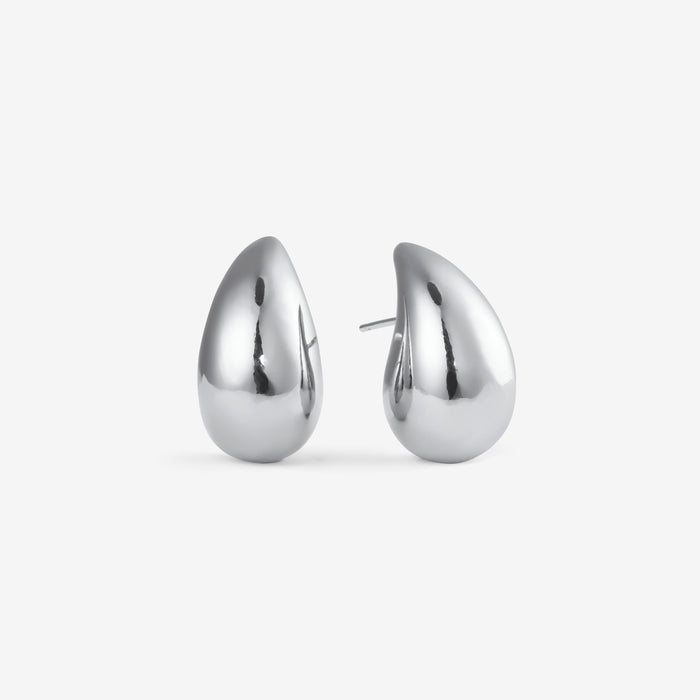 Enni | Silver Drop Earrings