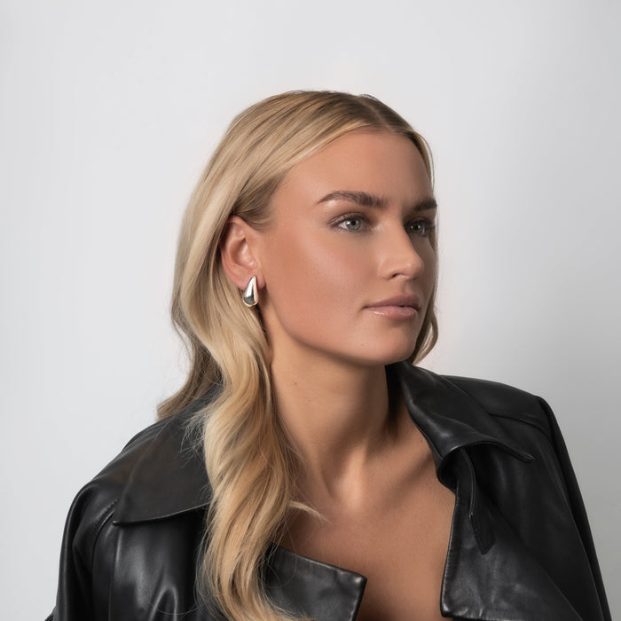 Enni | Silver Drop Earrings