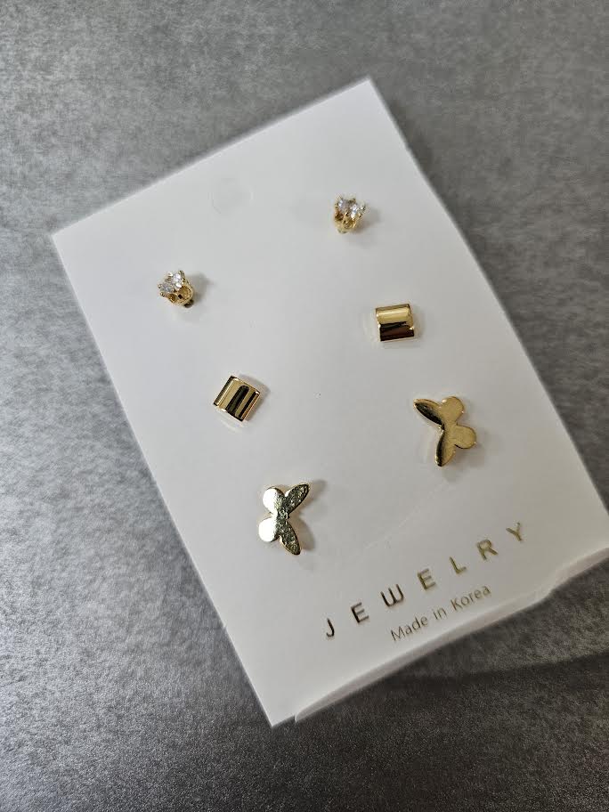 ete|3 piece earring set