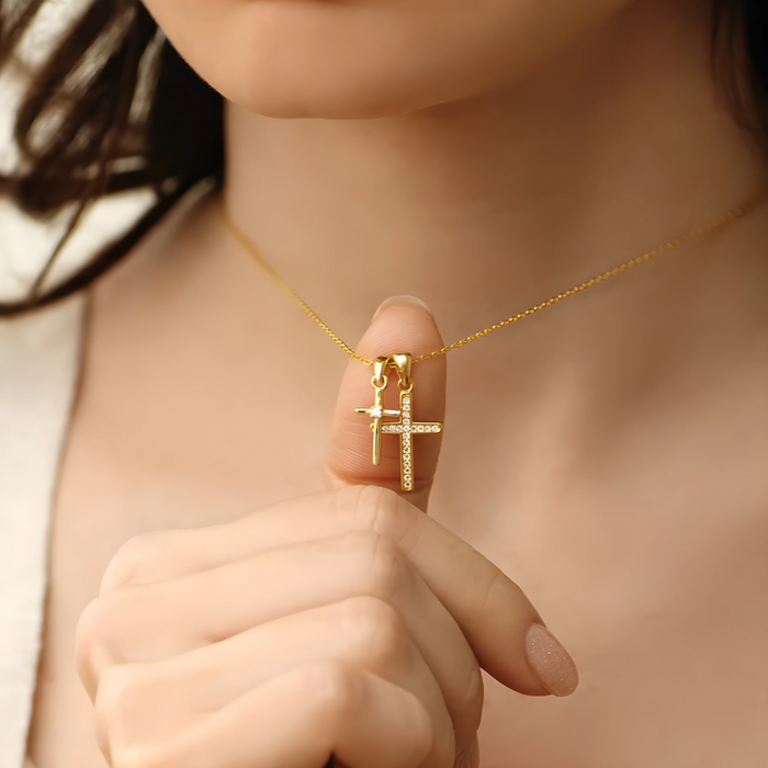 Eva | Gold-Plated Blessings Necklace