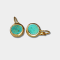 Eva | Gold-Plated Earrings with Turquoise Stone