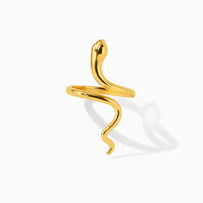 Eva | Gold-Plated Snake Ring