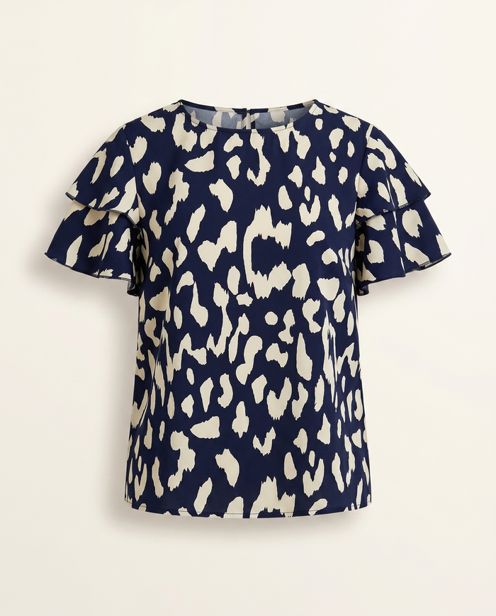 Evelyn | Blouse Casual with Neckline Round