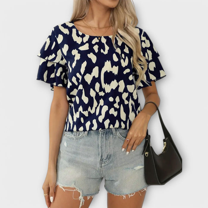 Evelyn | Blouse Casual with Neckline Round